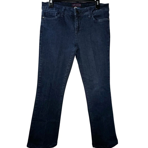 Tommy Hilfiger Jeans Womens Size 8 R Blue Denim Classic Boot Cut Dark Wash‎ - Picture 1 of 13